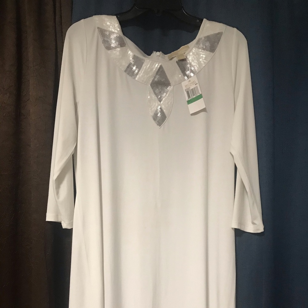 Brand New!! Michael Kors White Goddess Dress.